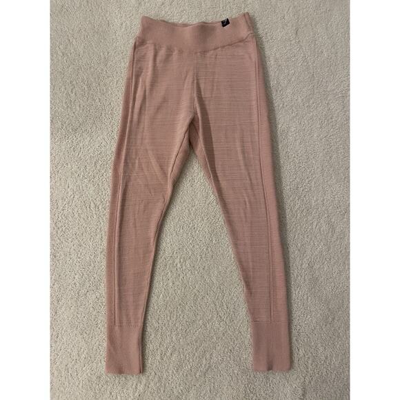 Gymshark Time Out Ribbed Knit Jogger Light Pink Leggings Small S Thick - Picture 1 of 4